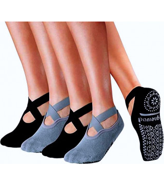 Pilates Grip Socks - Black or Grey